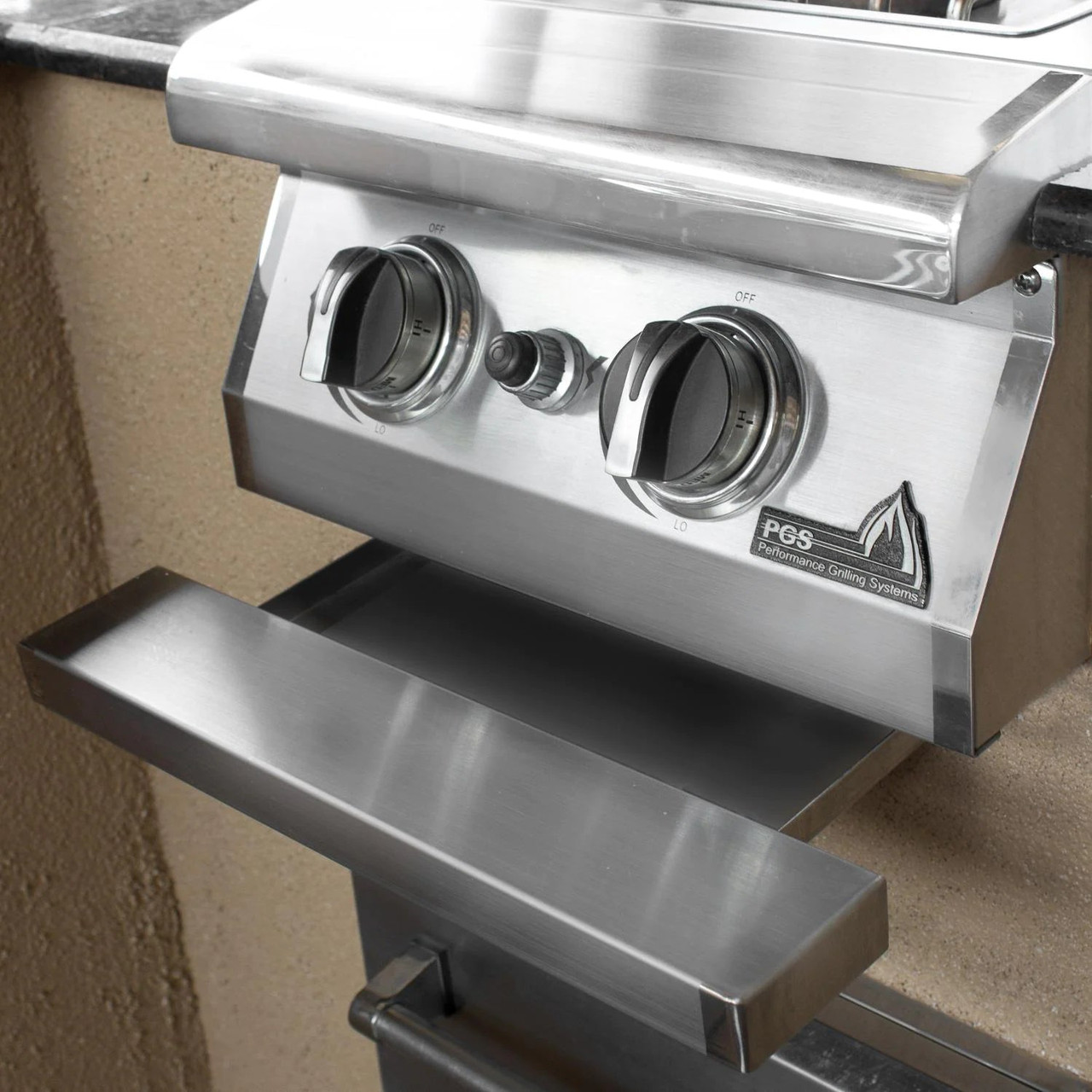 PGS Dual Side Burner Kit for Legacy Masonry, Natural Gas - DSBKLMSNG