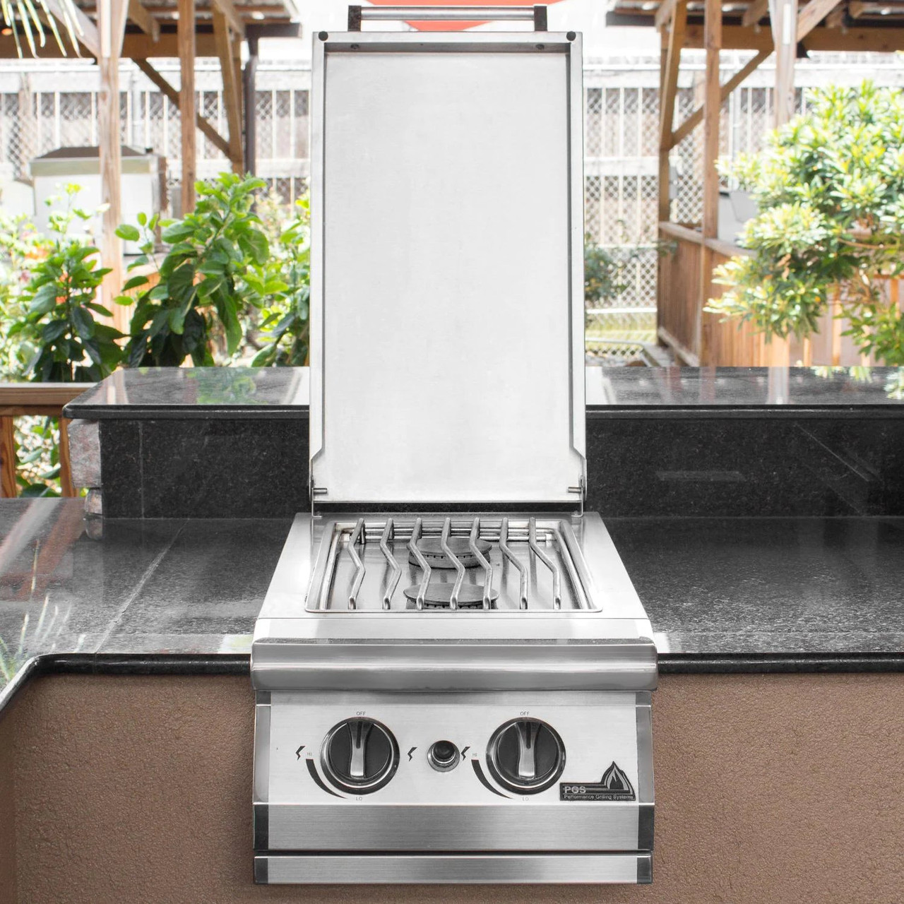 PGS Dual Side Burner Kit for Legacy Masonry, Natural Gas - DSBKLMSNG
