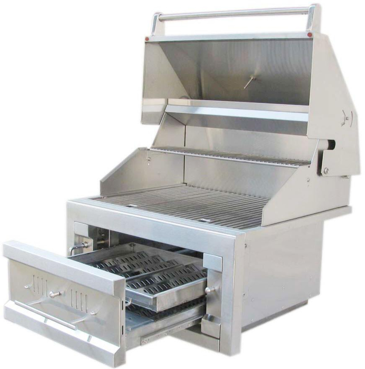 Sunstone - 28-Inch 3-Burner Single Zone Grill - Charcoal - SUNCHSZ28