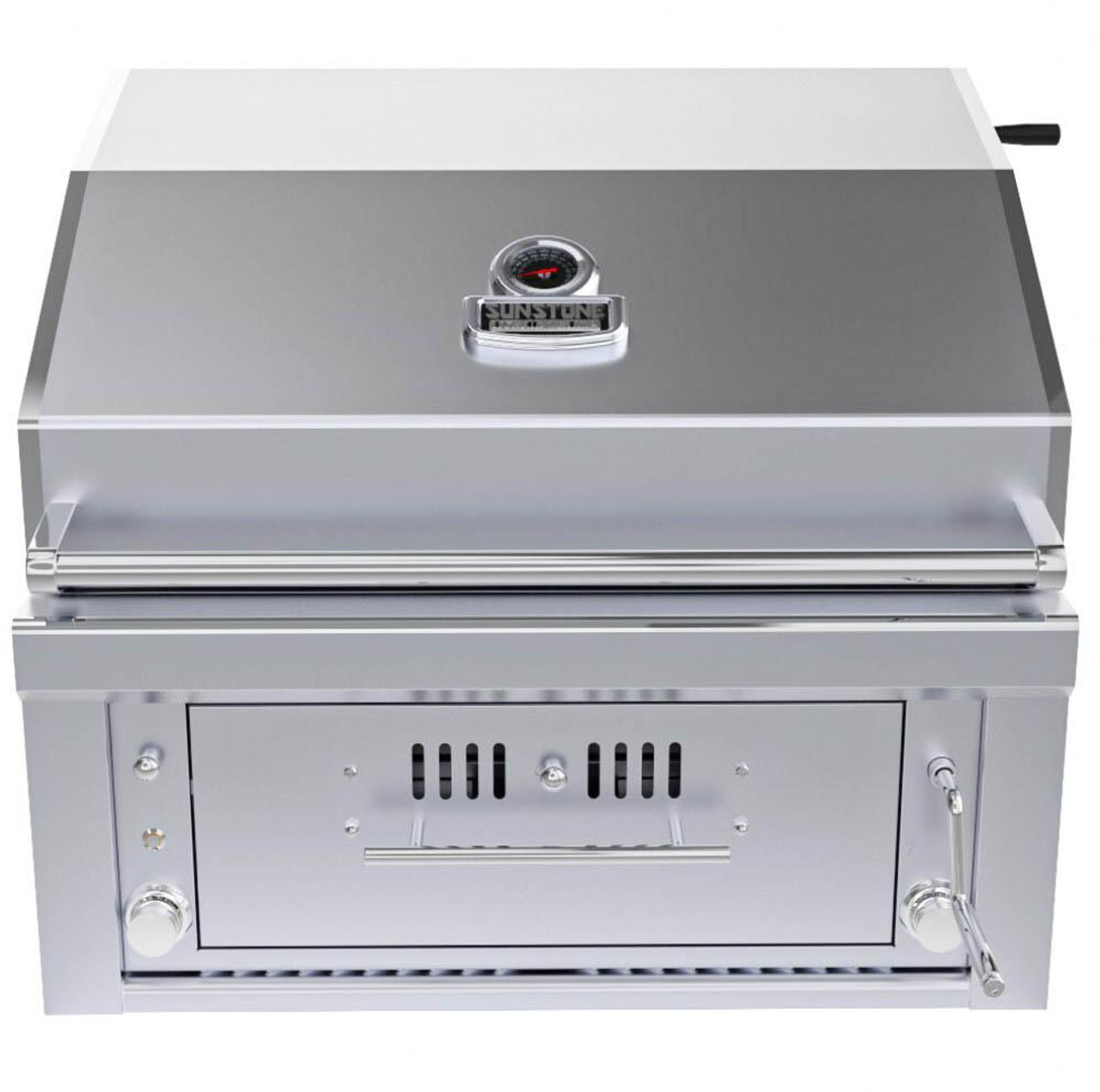 Sunstone - 28-Inch 3-Burner Single Zone Grill - Charcoal - SUNCHSZ28
