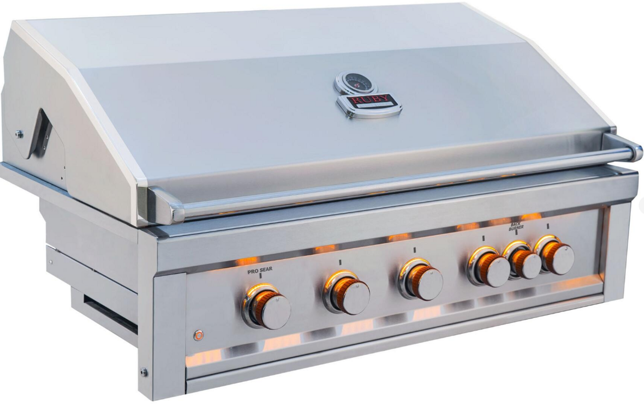 Sunstone Ruby - 42-Inch 5-Burner Built-In Grill - Natural Gas - RUBY5BIR-NG