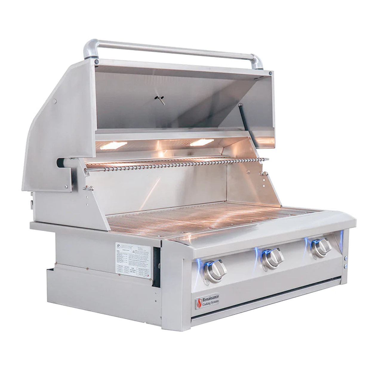 RCS ARG - 42-Inch 3-Burner Built-In Grill - Liquid Propane Gas - ARG42 LP