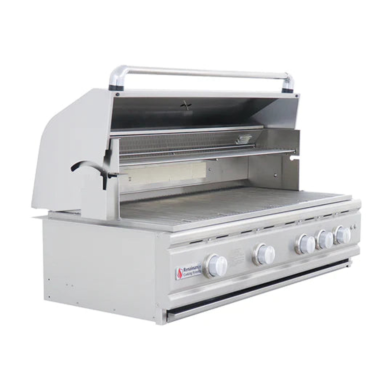RCS Cutlass Pro - 42-Inch 4-Burner Built-In Grill with Blue LED Lights and Rear Burner - Natural Gas - RON42A