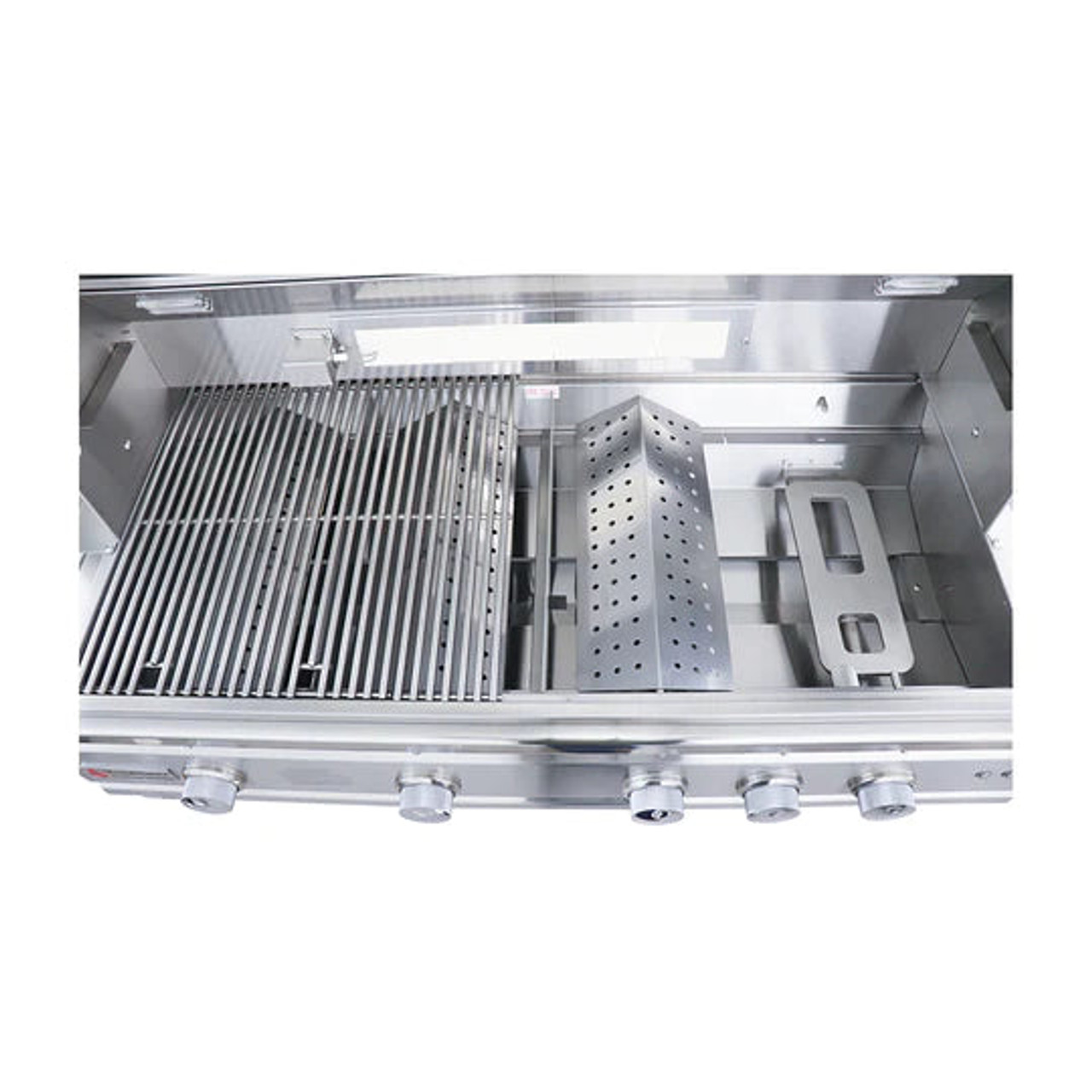 RCS Cutlass Pro - 42-Inch 4-Burner Built-In Grill with Blue LED Lights and Rear Burner - Natural Gas - RON42A
