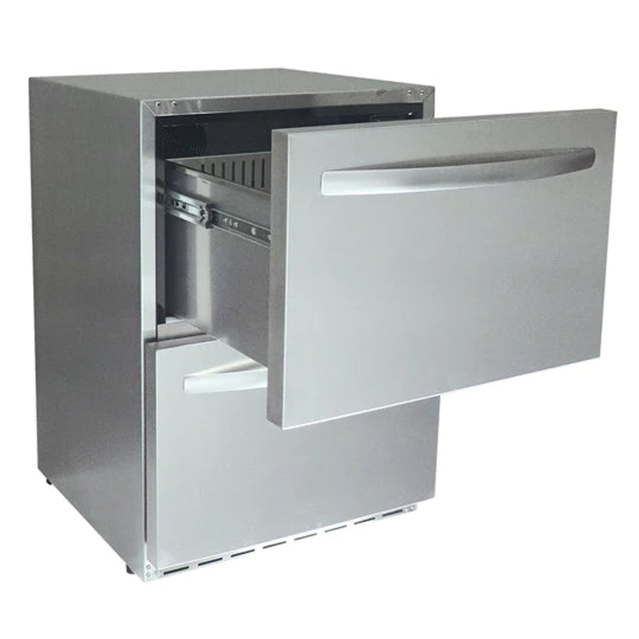RCS 24-Inch 5.2 Cu. Ft. Outdoor Rated Dual Drawer Compact Refrigerator - REFR4