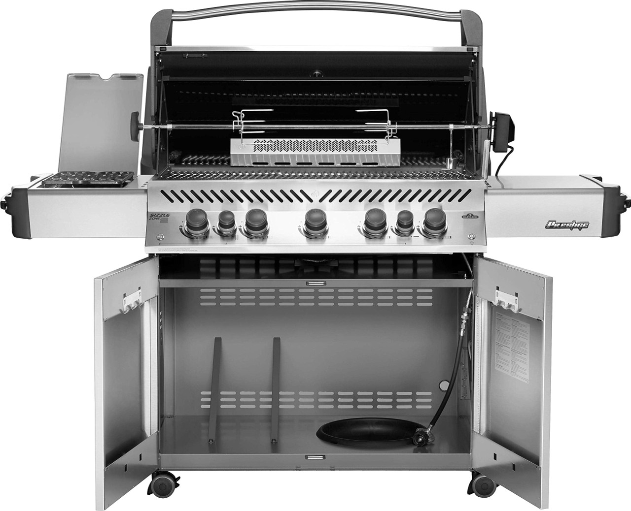 Napoleon Prestige 665 RSIB - 75-Inch 5-Burner Freestanding Grill - Liquid Propane Gas - P665RSIBPSS