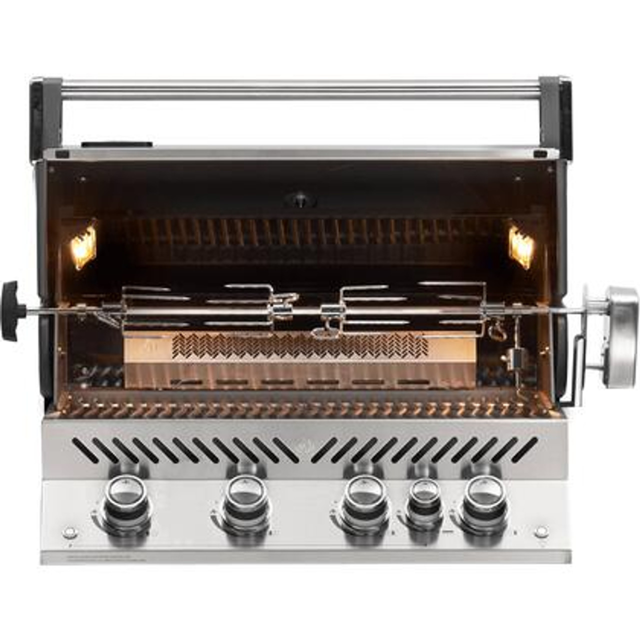 Napoleon Prestige PRO 500 - 33-Inch 4-Burner Built-In Grill - Liquid Propane Gas - BIPRO500RBPSS-3