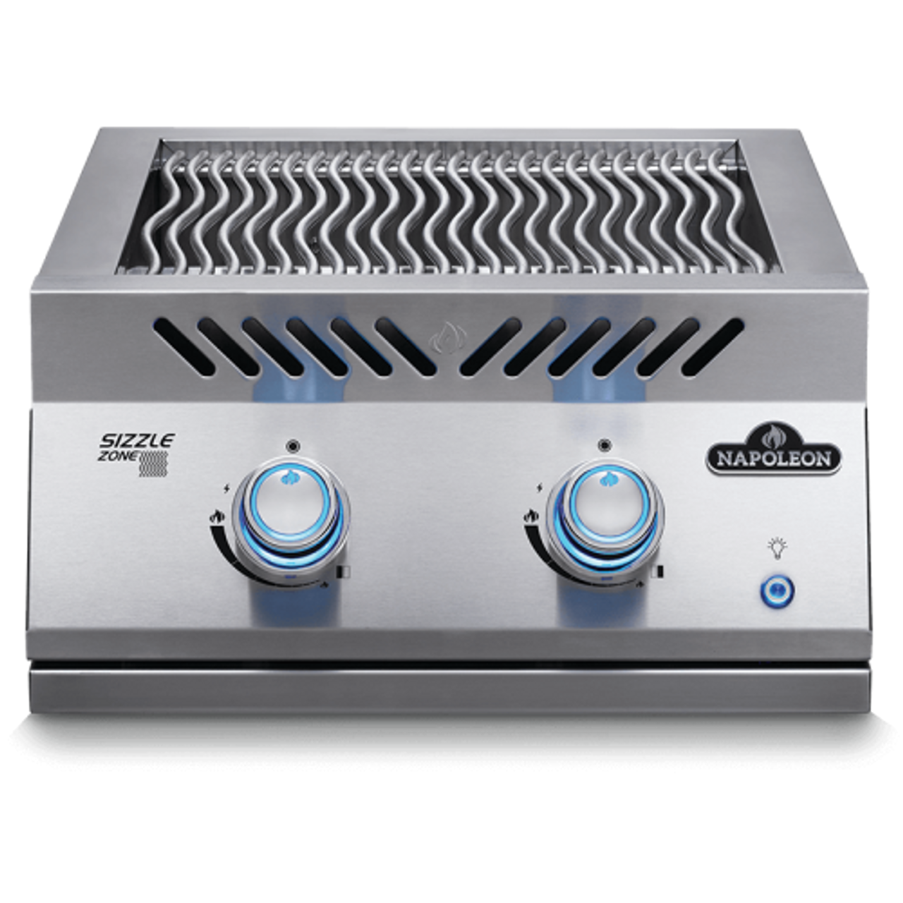 Napoleon Built In 700 Series Dual Infrared Liquid Propane Gas Burner with Stainless Steel Cover - BIB18IRPSS
