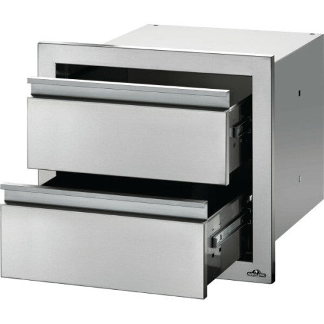 Napoleon 18 Inch Stainless Steel Large And Standard Double Drawer - BI-1816-2DR