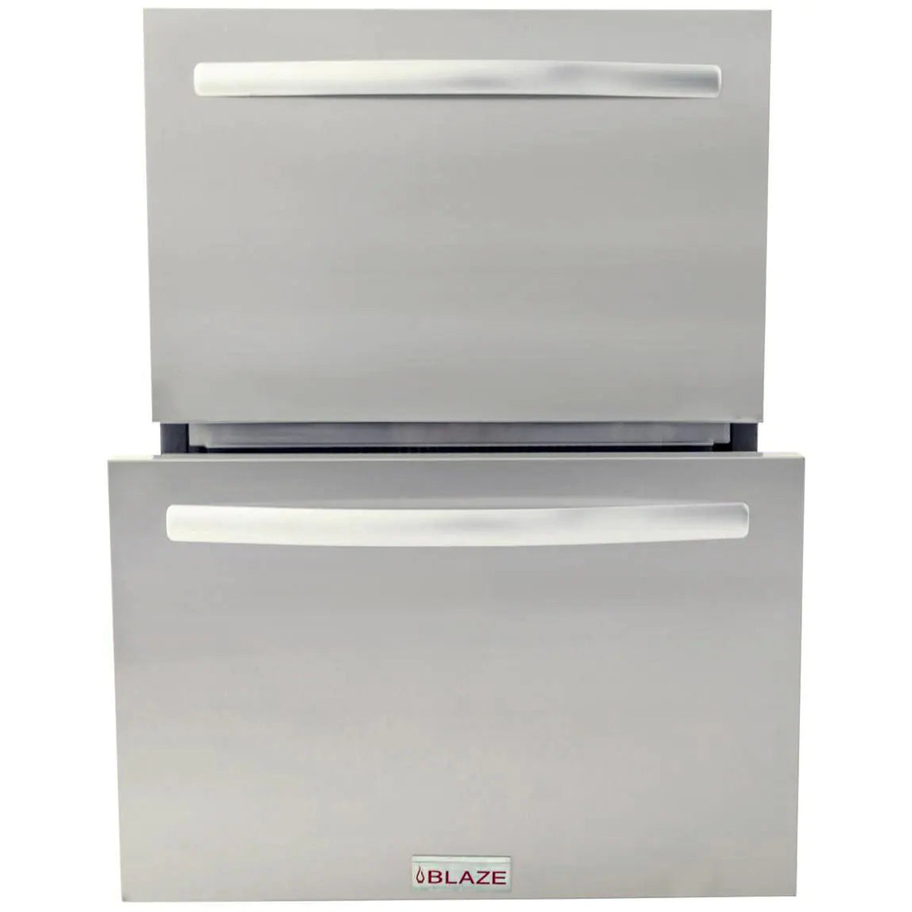 Blaze 23.5-Inch 5.1 Cu. Ft. Outdoor Rated Stainless Steel Double Drawer Refrigerator - BLZ-SSRF-DBDR5.1