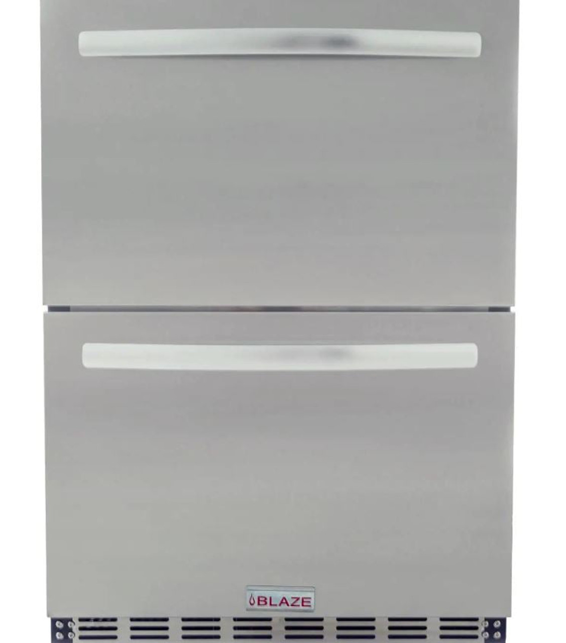 Blaze 23.5-Inch 5.1 Cu. Ft. Outdoor Rated Stainless Steel Double Drawer Refrigerator - BLZ-SSRF-DBDR5.1