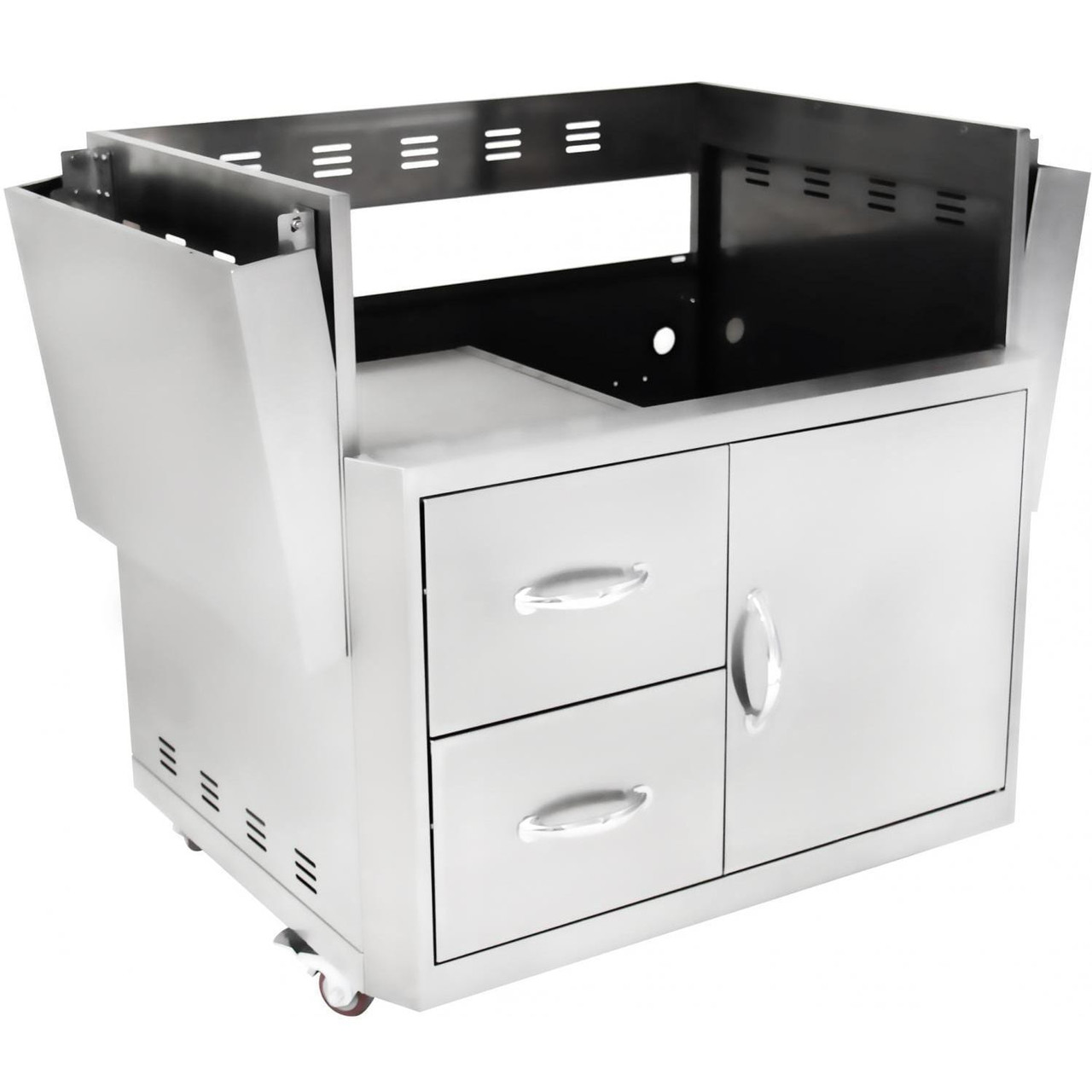 Blaze Grill Cart For Professional LUX 3-Burner Grill - BLZ-3PRO-CART-LTSC