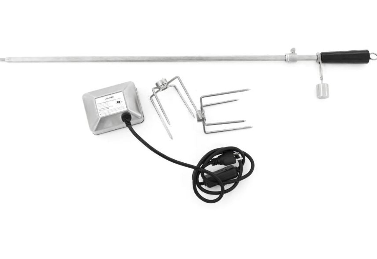 Blaze Rotisserie Kit For 32-Inch Charcoal & 4-Burner Gas Grills - BLZ-34-ROTIS-SS