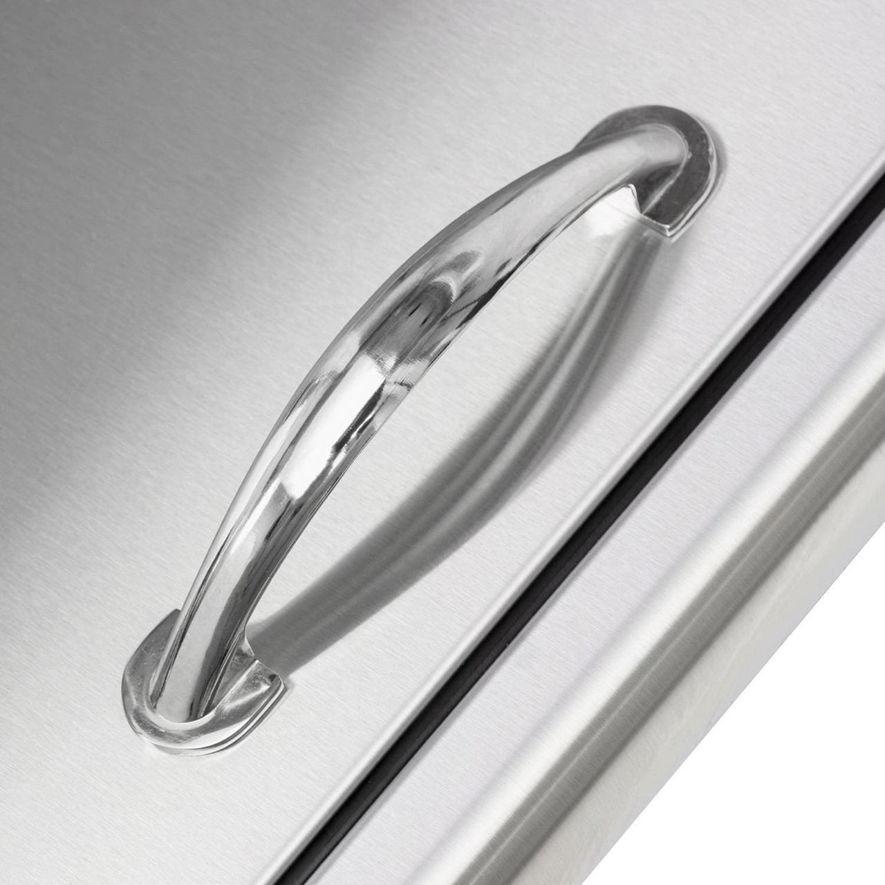 Blaze 32-Inch Access Door & Stainless Steel Double Drawer Combo - BLZ-DDC-R-LTSC