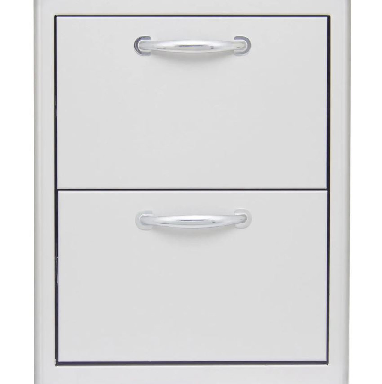 Blaze 16-Inch Stainless Steel Double Access Drawer - BLZ-DRW2-R-LT