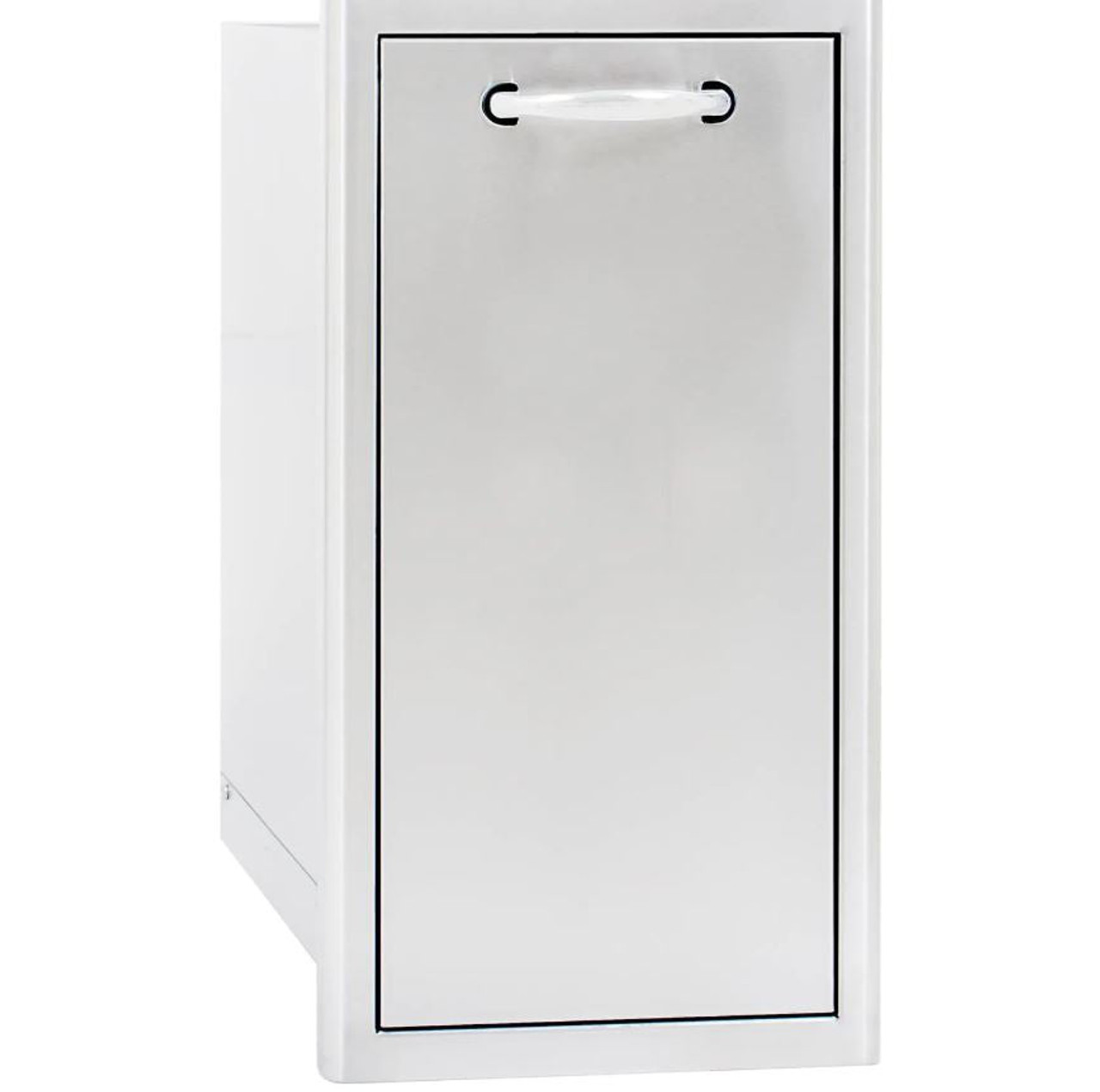 Blaze 13-Inch Narrow Roll-Out Stainless Steel Trash Bin - BLZ-TRNW-DRW-H