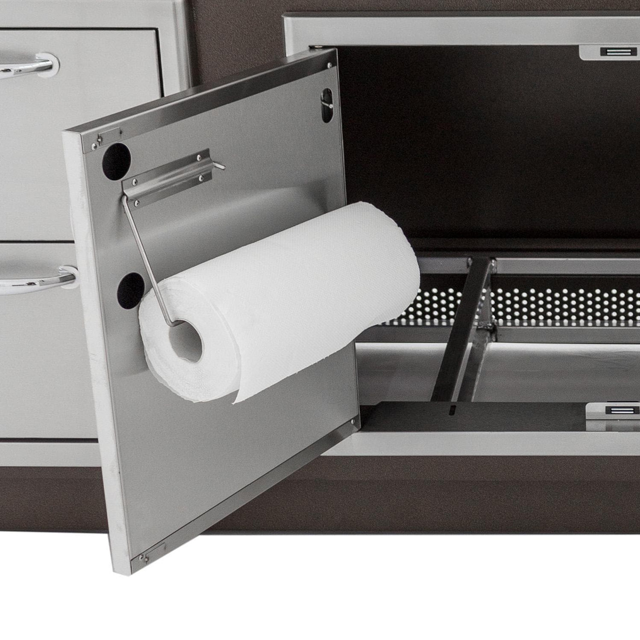 Blaze 40-Inch Stainless Steel Double Access Door With Paper Towel Holder - BLZ-AD40-R-SC