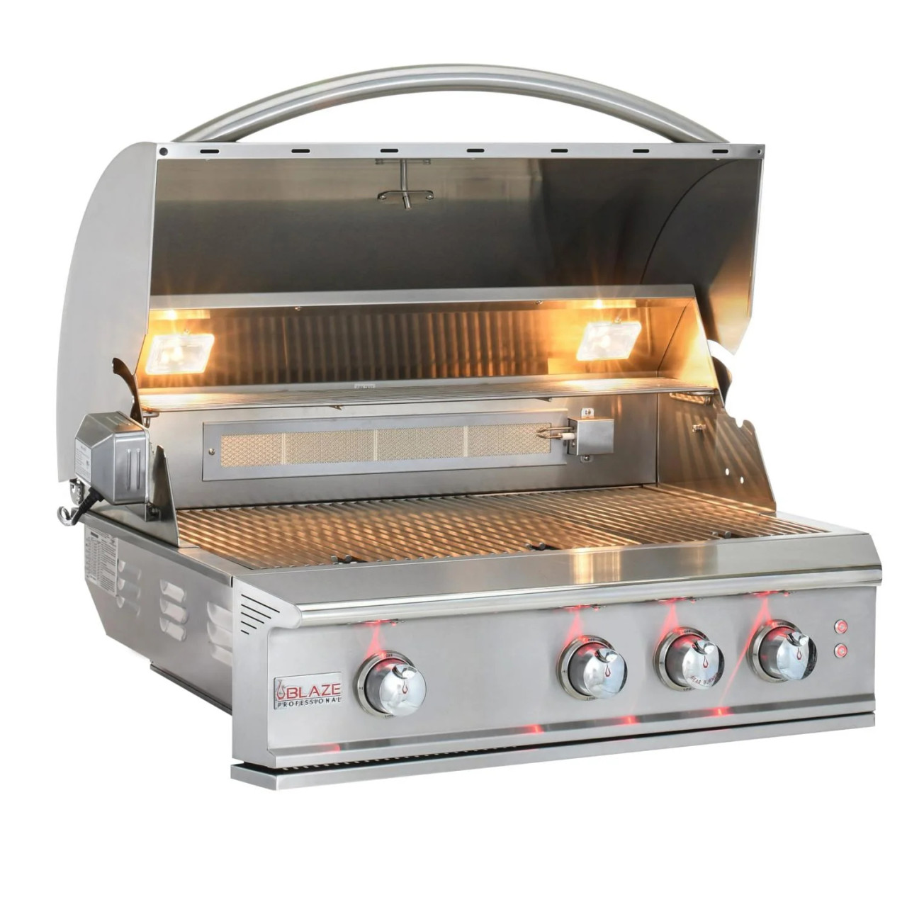 Blaze Professional LUX - 34-Inch 3-Burner Built-In Grill - Liquid Propane Gas with Rear Infrared Burner - BLZ-3PRO-LP