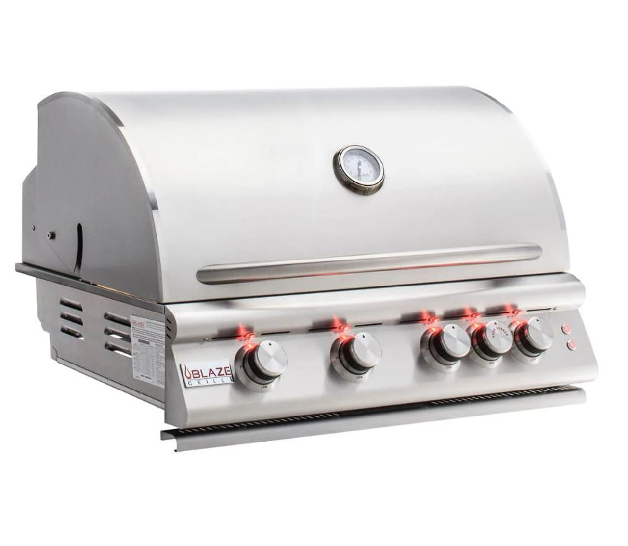 Blaze Premium LTE - 32-Inch 4-Burner Built-In Grill - Natural Gas with Grill Lights - BLZ-4LTE2MG-NG