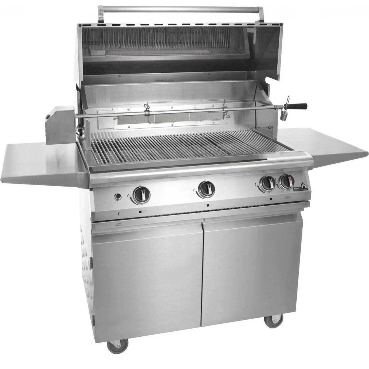 PGS Legacy Pacifica Gourmet - 39-Inch 3-Burner Freestanding Grill - Liquid Propane Gas - S36RLP + S36CART