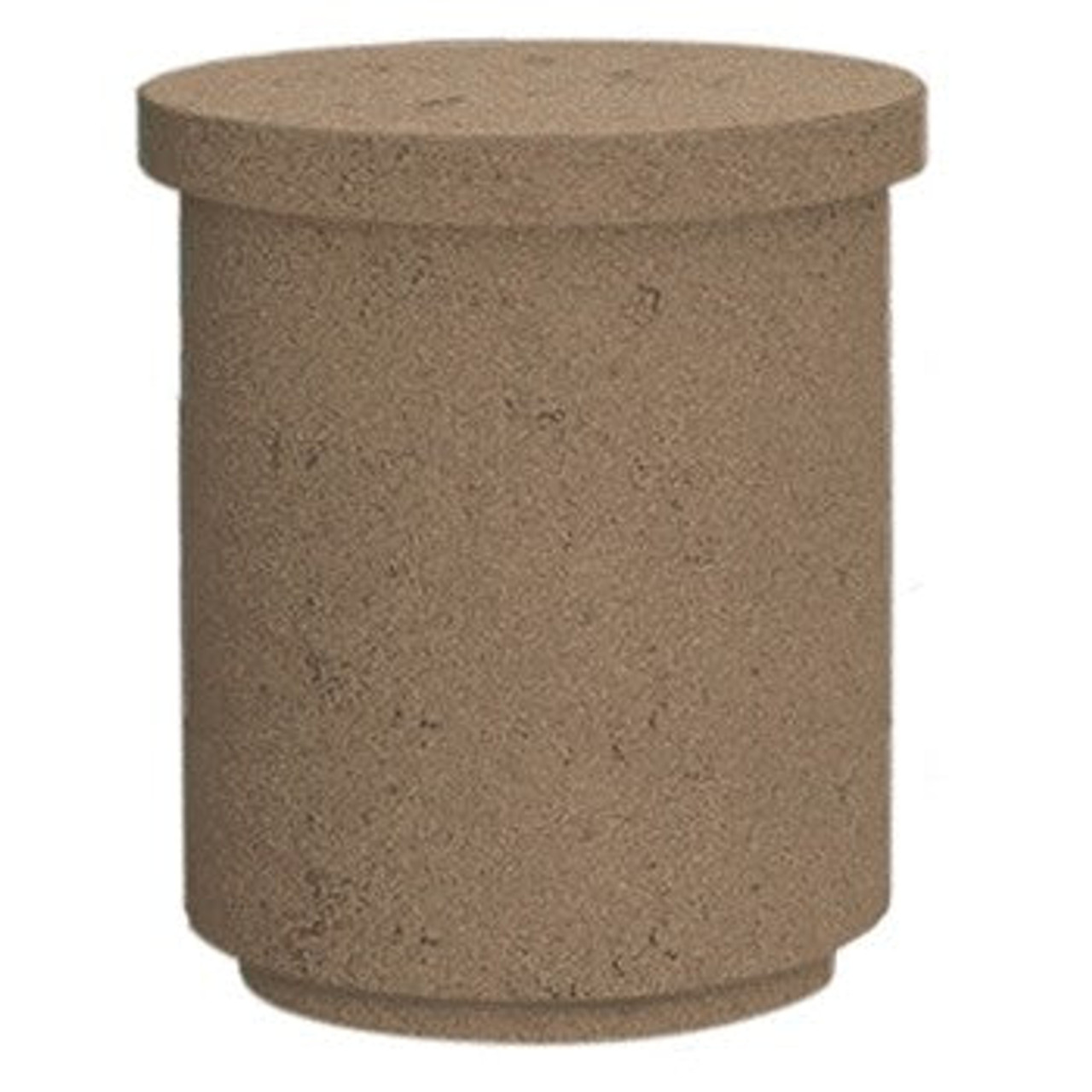 American Fyre Designs 17 Inch Contempo Tank and End Table, White Concrete- 8510-WC
