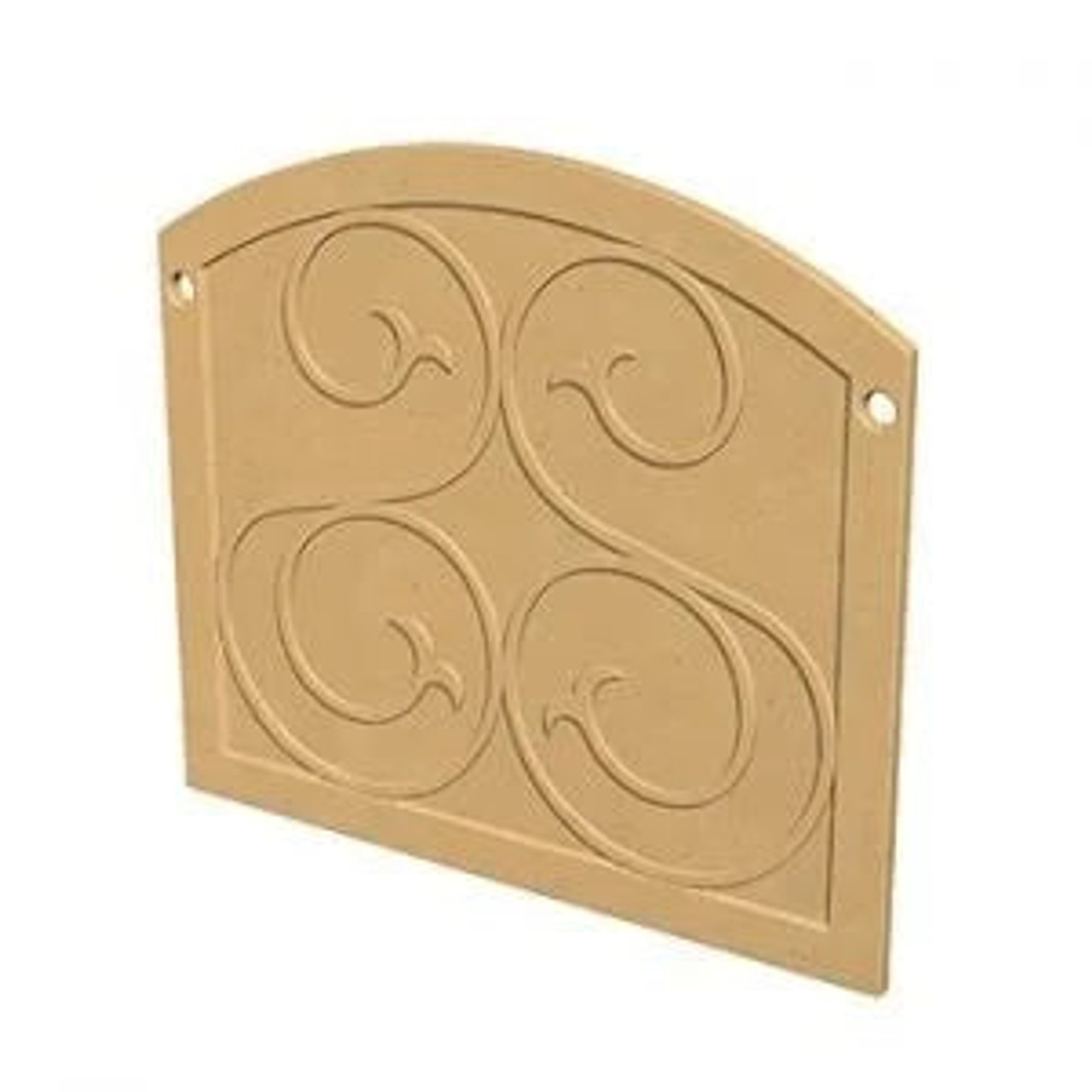 American Fyre Designs GFRC Square Protector Plate, Cafe Blanco- 8200-CB