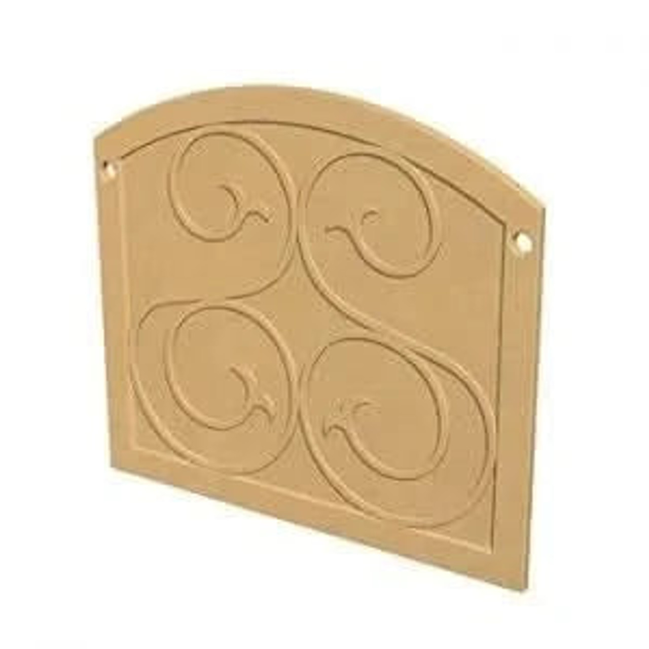 American Fyre Designs GFRC Square Protector Plate, Cafe Blanco- 8200-CB
