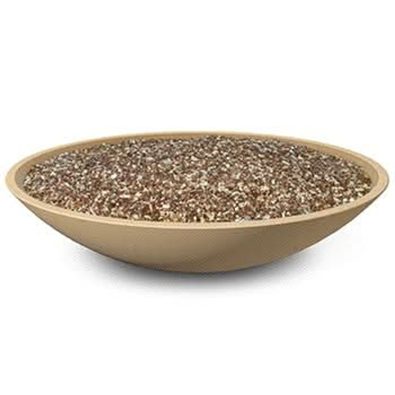 American Fyre Designs 48 Inch Marseille Round Fire Bowl, Black Lava, Propane Gas- 751-BA-11-M6PC