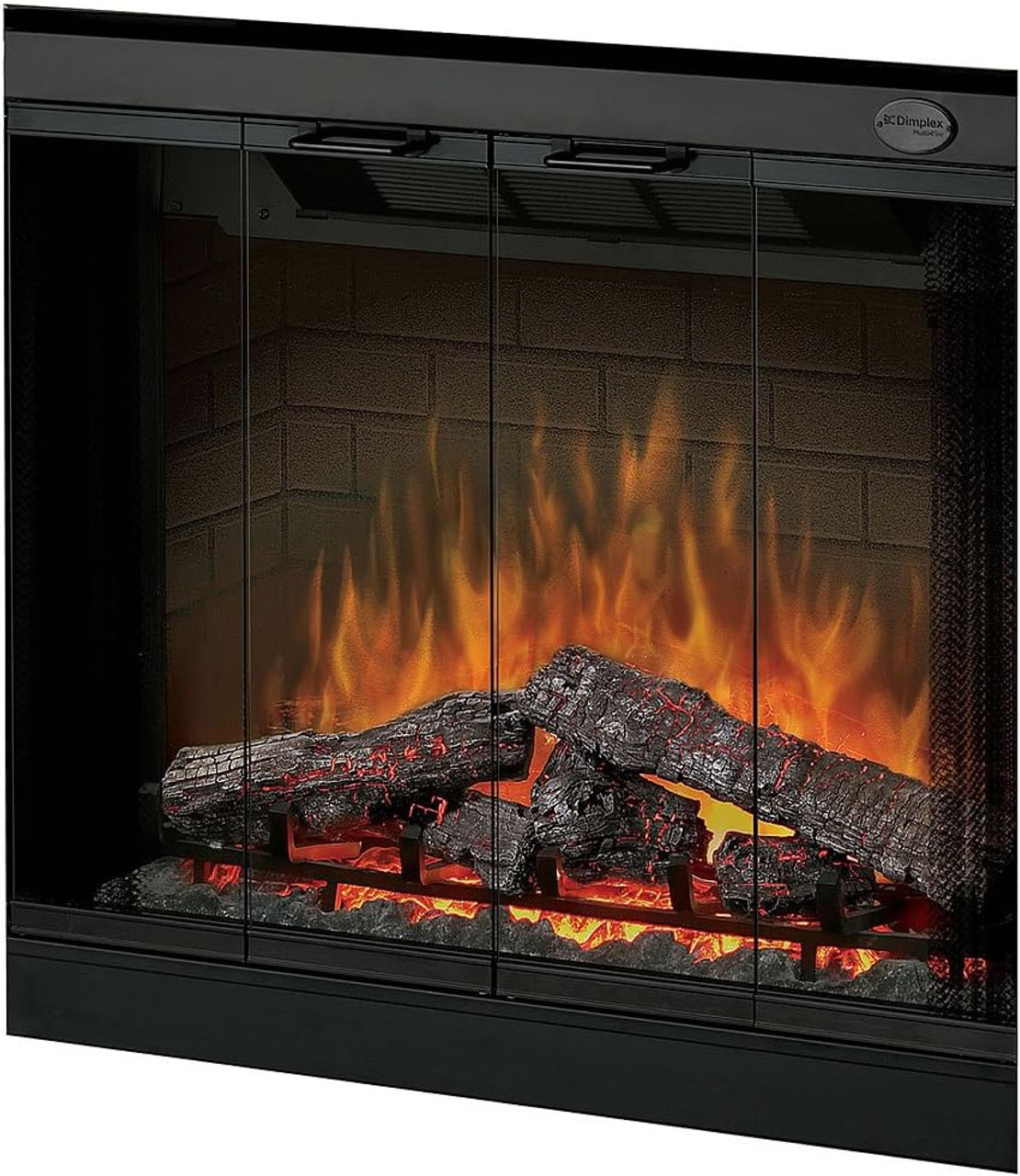 Dimplex Glass Bi-Fold Look Door for 39-inch Deluxe and Standard Built-In Firebox- X-BFDOOR39BLKSM