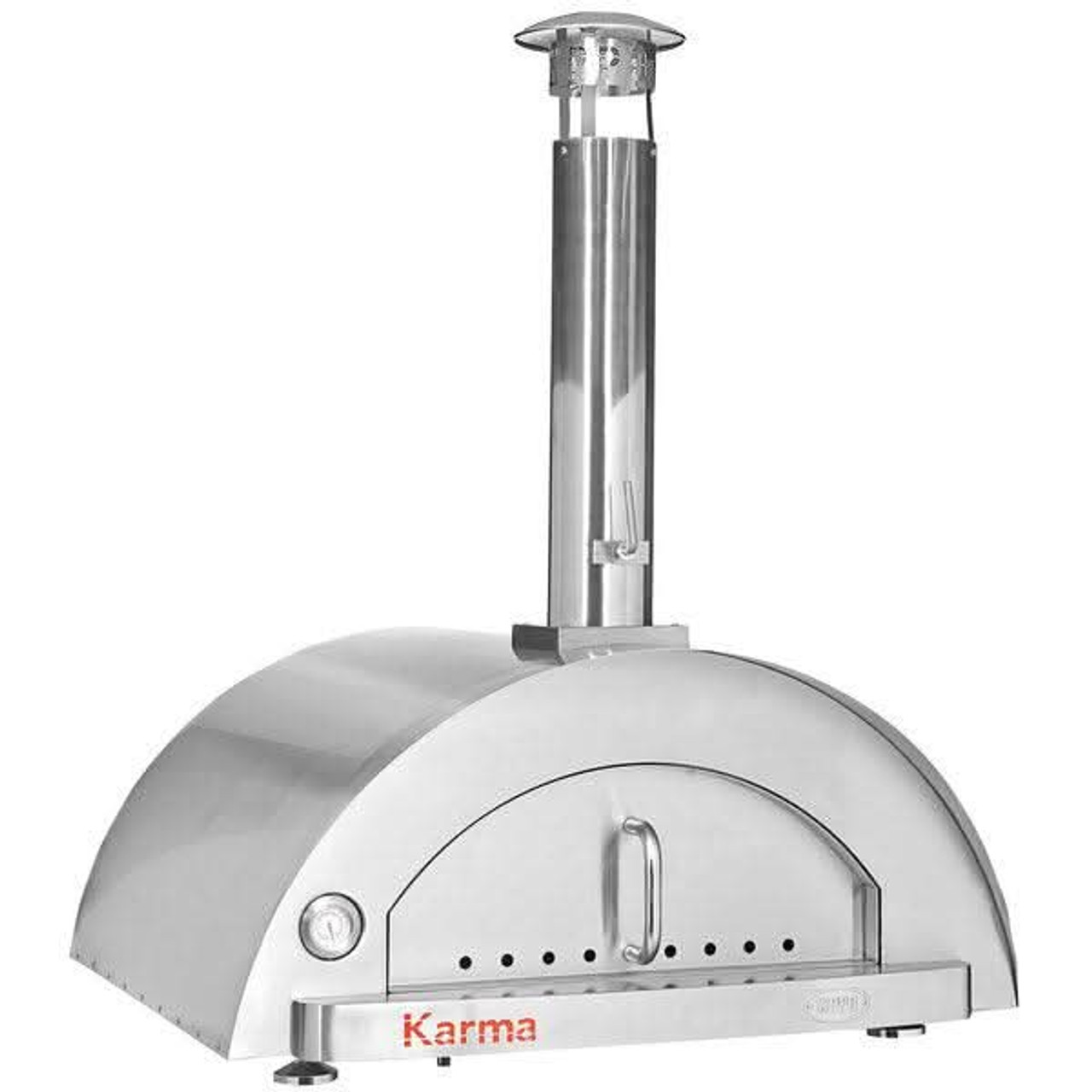 WPPO Karma 42 inch Professional Stainless Steel Wood Fire Pizza Oven- WKK-03S-304SS