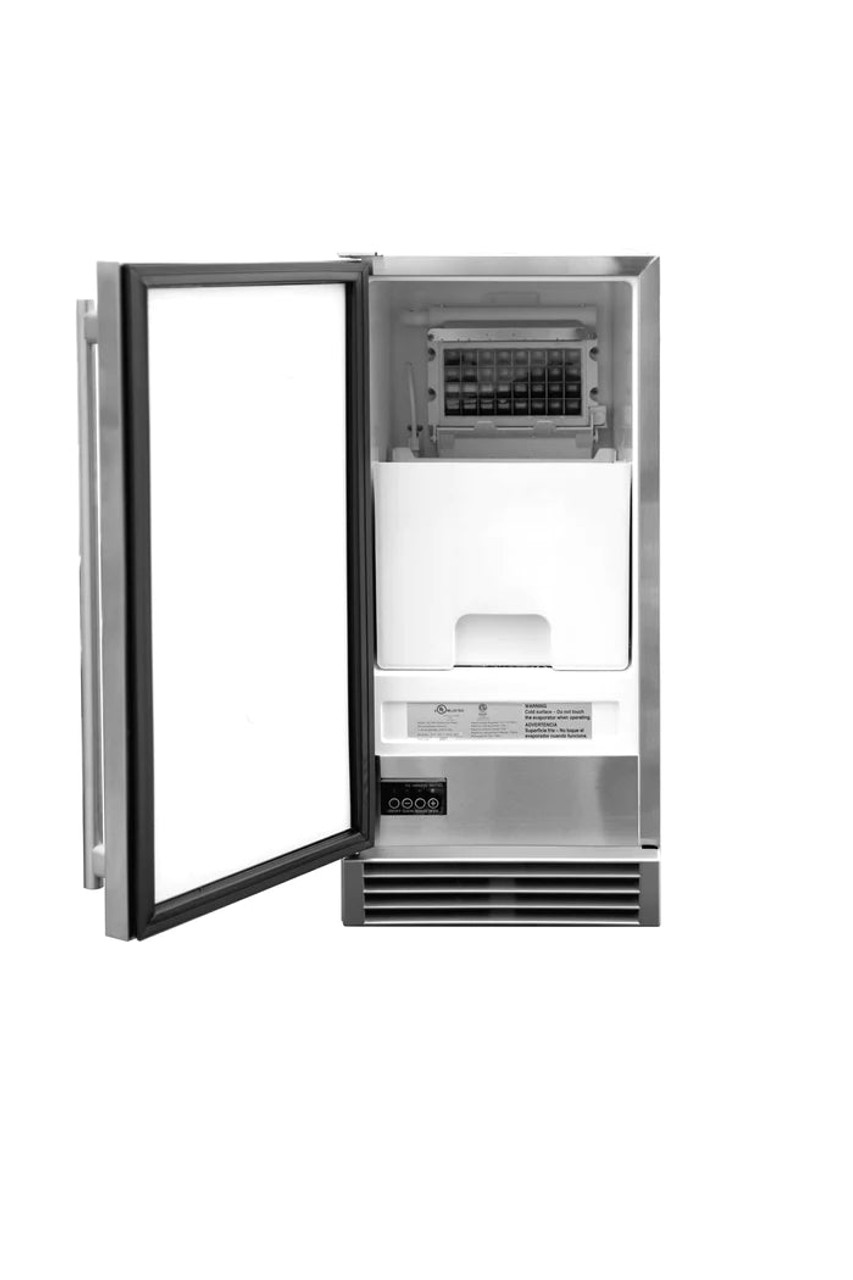 Summerset 15" Ul Outdoor Rated Ice Maker W/Stainless Door - 50 Lb. Capacity - IM-15