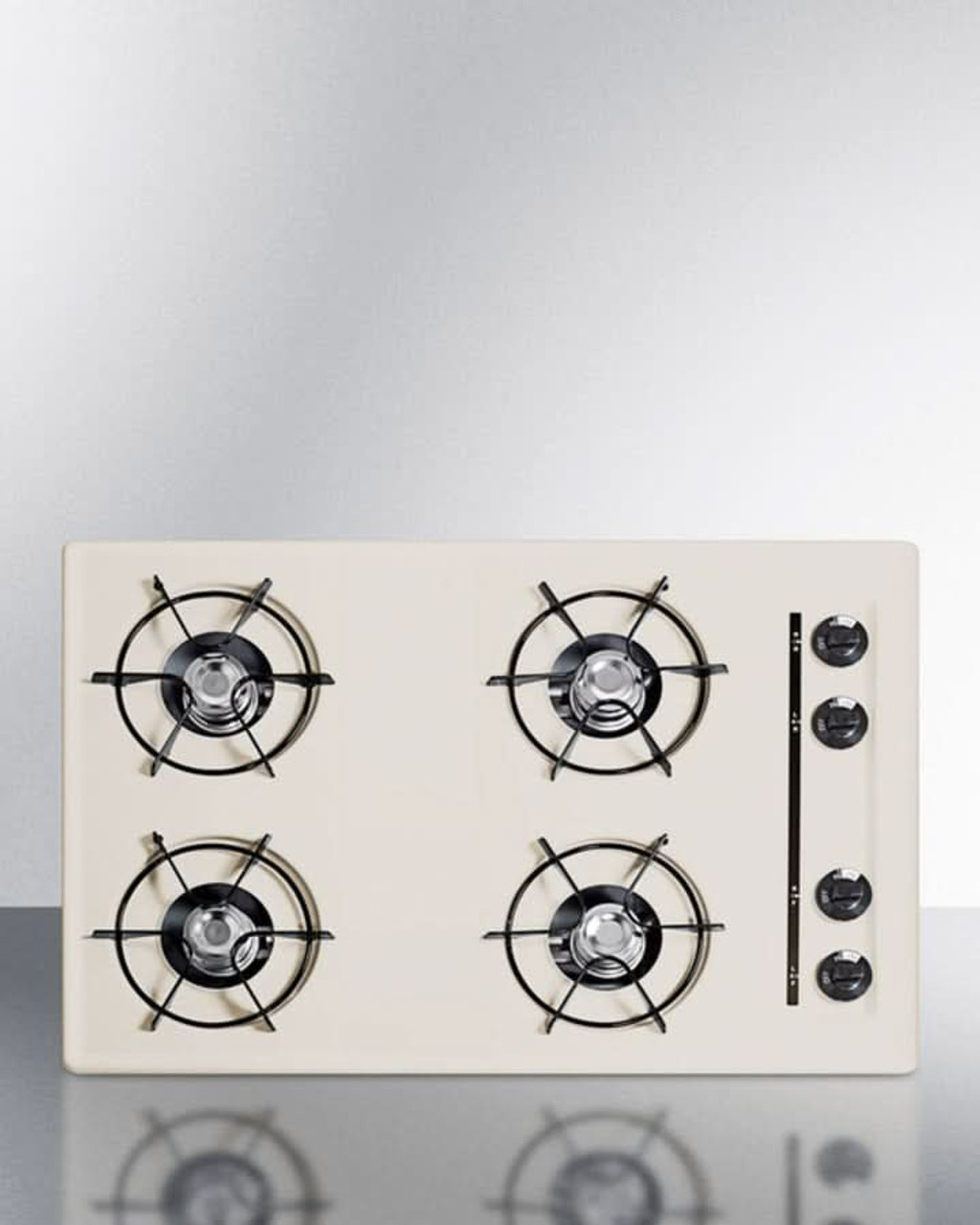 Summit 30" Wide 4 Burner Gas Cooktop Bisque - SNL05P