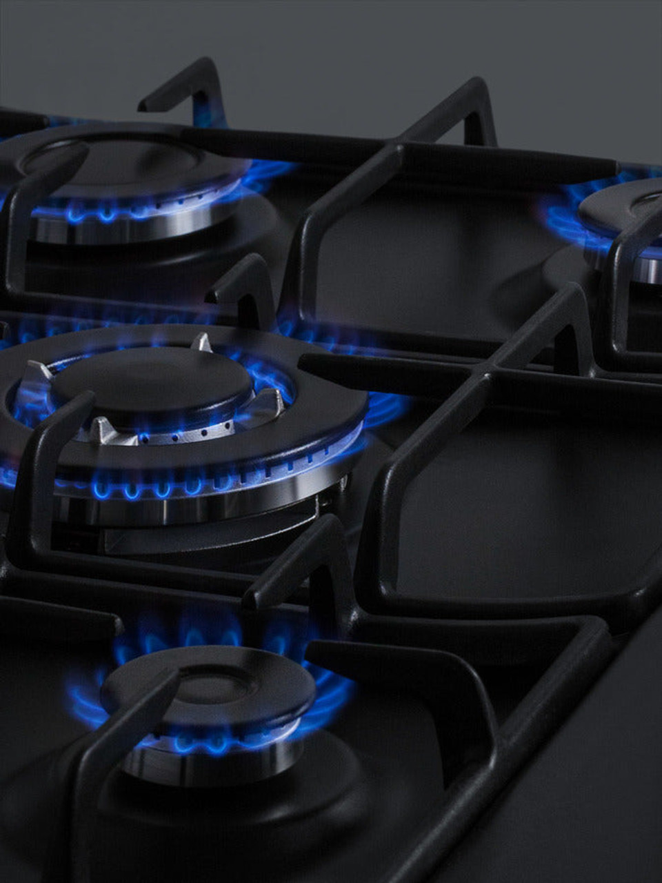 Summit 30" Wide 5 Burner Gas Cooktop Black - GC5272BTK30