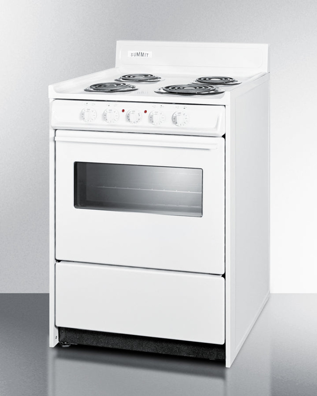 Summit - 24" Wide Electric Coil Top Range - WEM610W