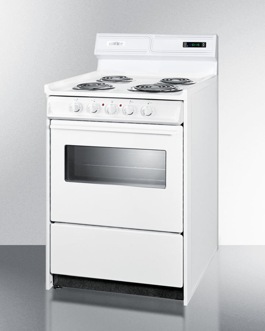 Summit - 24" Wide Electric Coil Top Range - WEM630KW