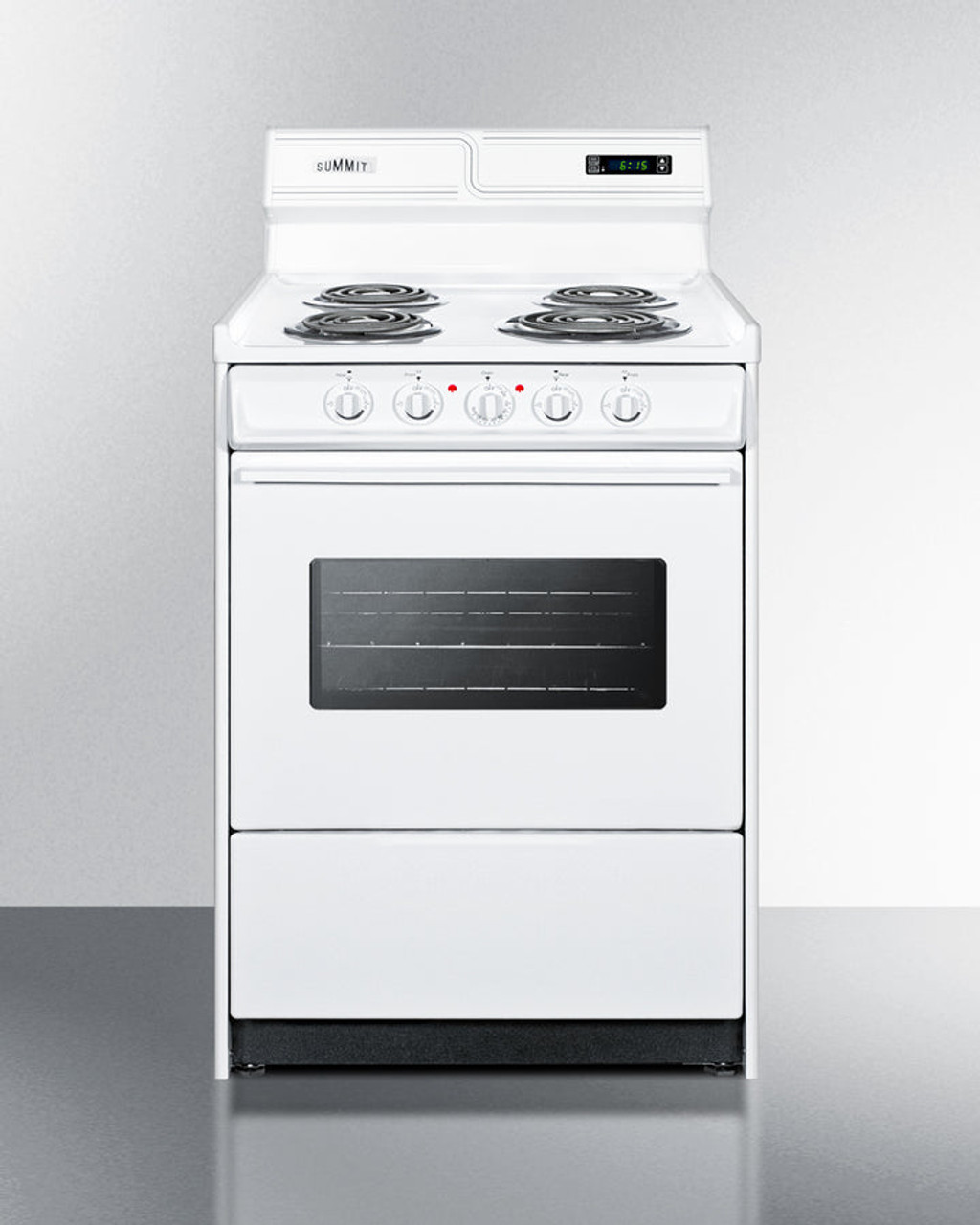 Summit - 24" Wide Electric Coil Top Range - WEM630KW