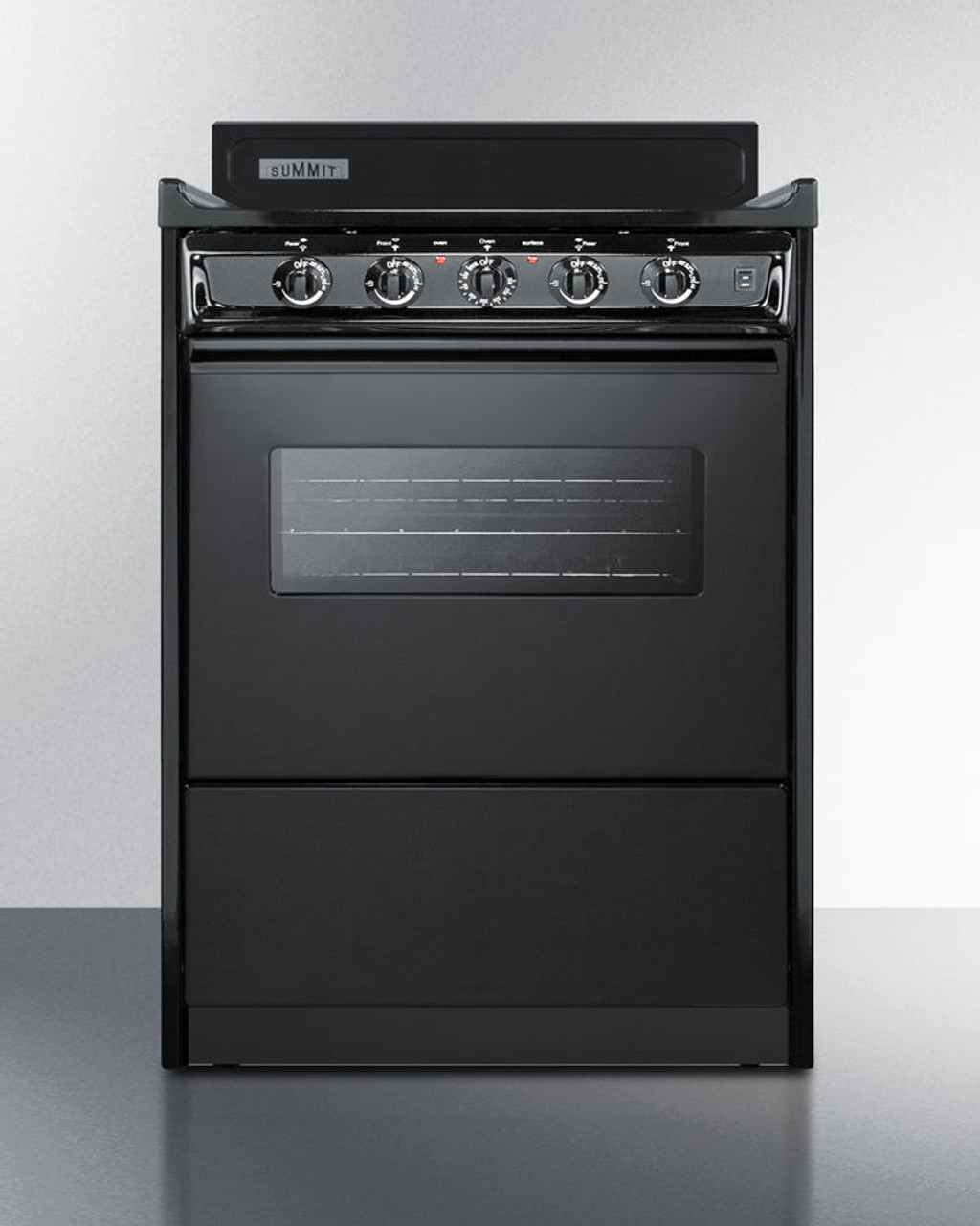 Summit - 24" Wide Electric Coil Range - TEM610CW