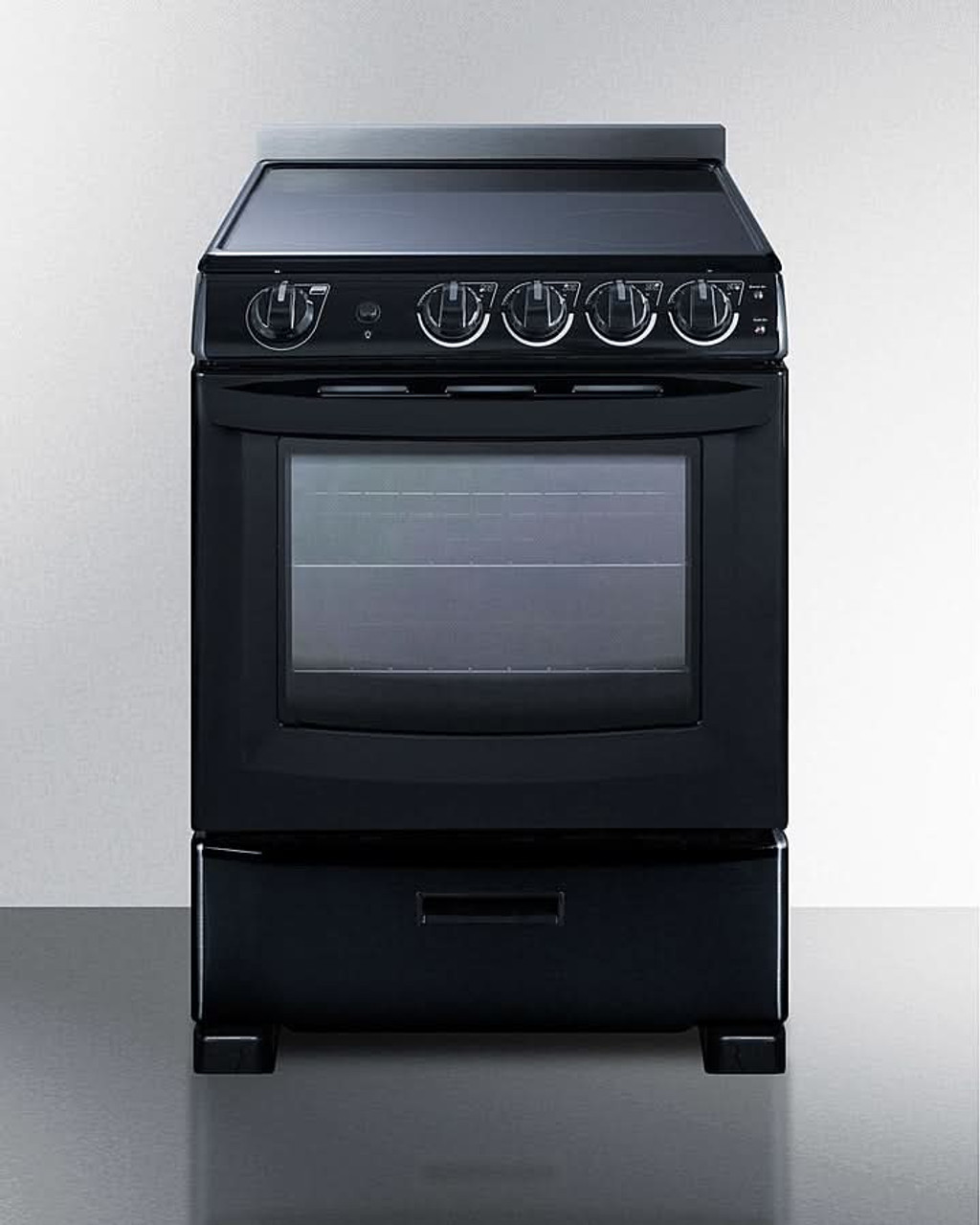 Summit - 24" Wide Electric Smooth-Top Range - REX2431BRT