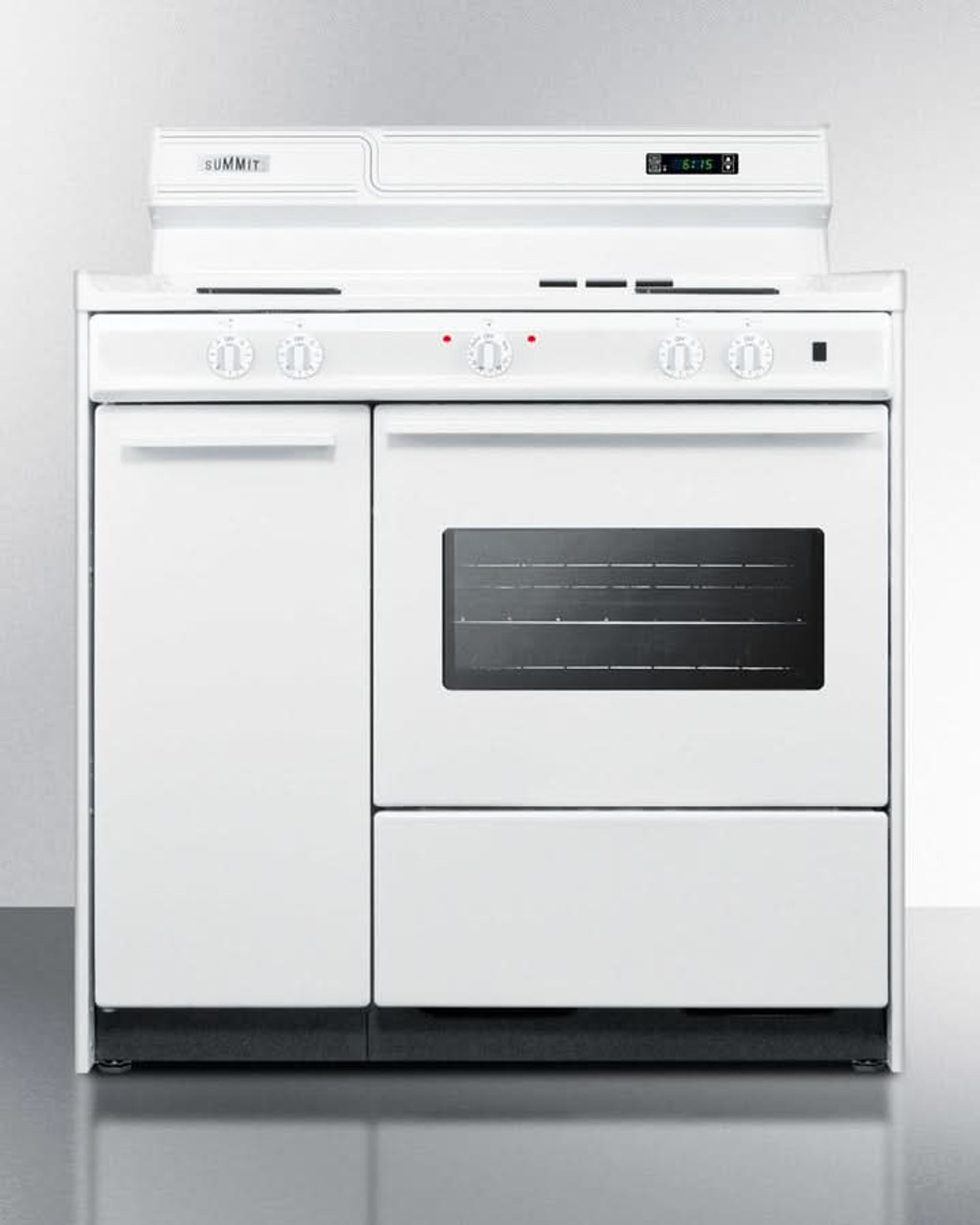 Summit 30" Electric Range with 4 Coil Elements and Storage Compartment White - WEM430KW