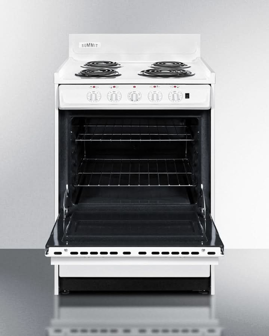 Summit 24" Wide Electric Coil Top Range - WEM6171Q