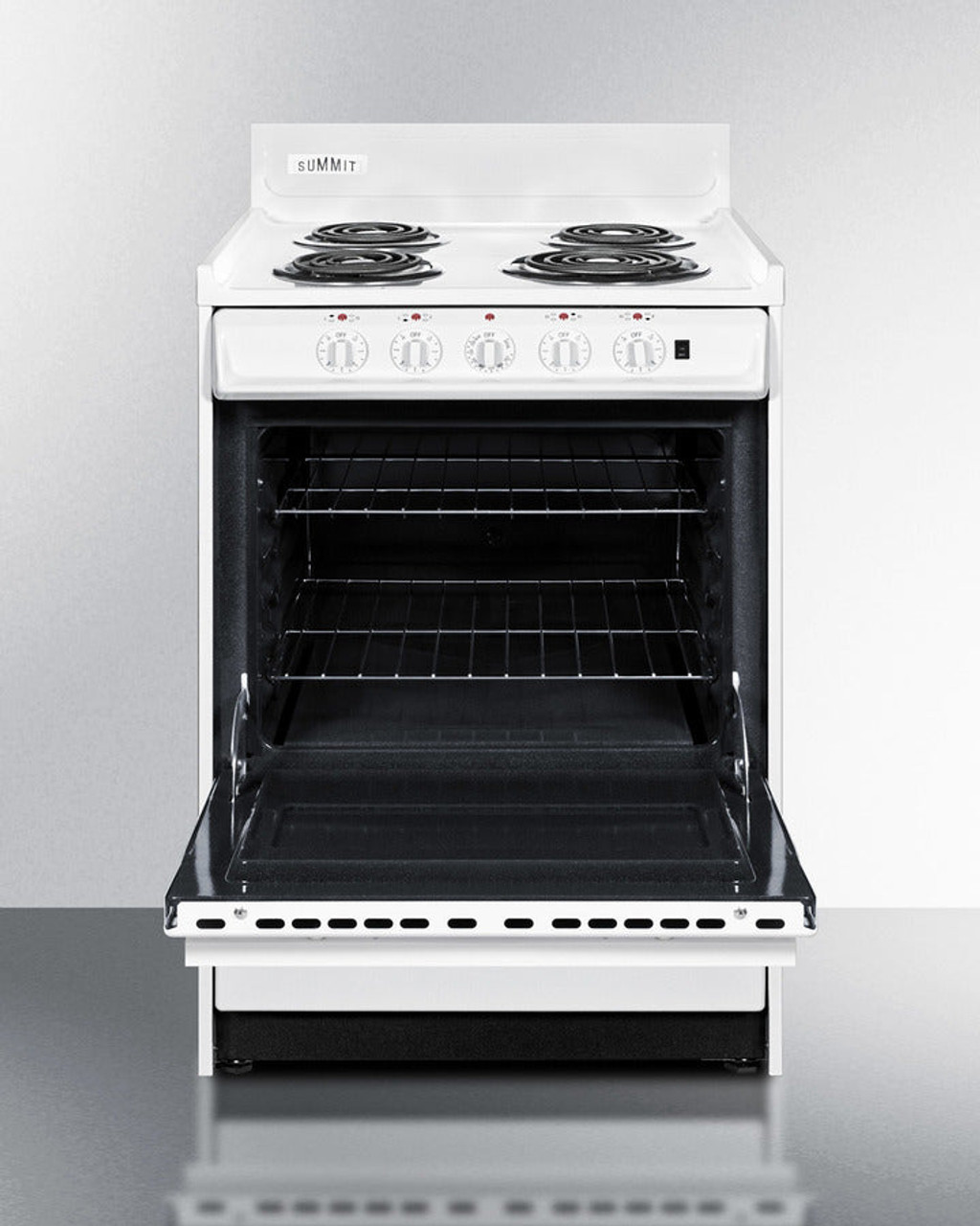 Summit 24" Wide Electric Coil Top Range - WEM6171Q