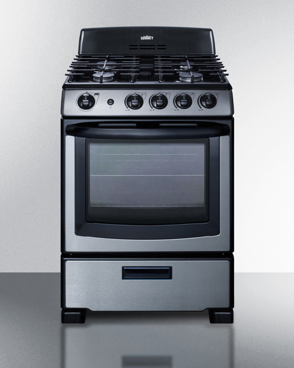 Summit - 24" Wide Gas Range - PRO247SS