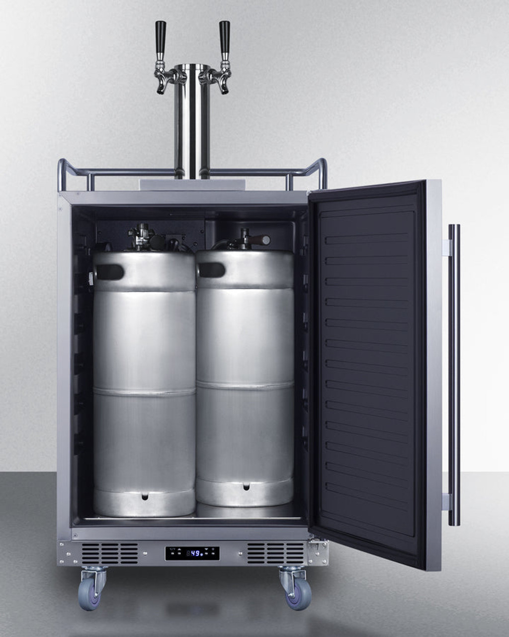 Summit - 24" Wide Built-In Outdoor Beer Kegerator - SBC683OSTWIN