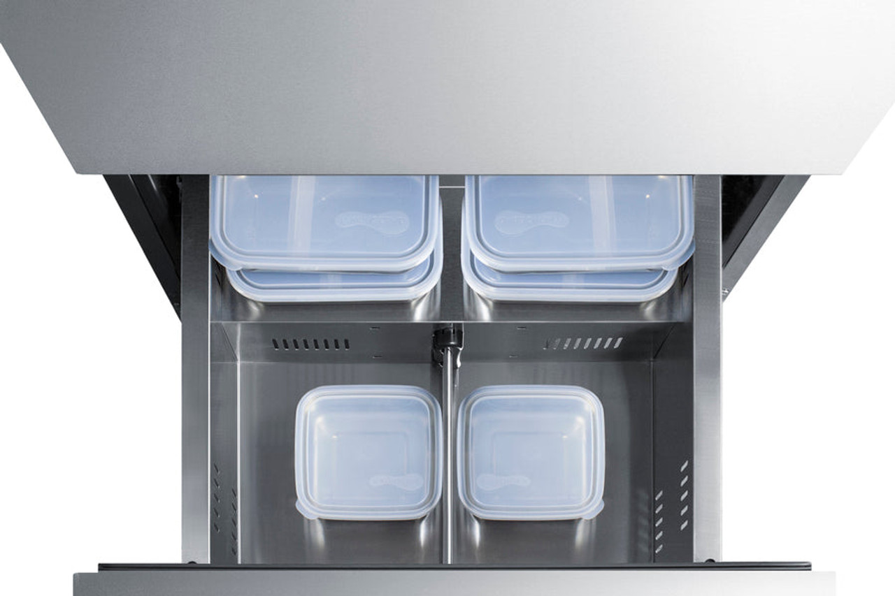 Summit - 24" Wide 2-Drawer All-Freezer, ADA Compliant - ADFD2D24PNR