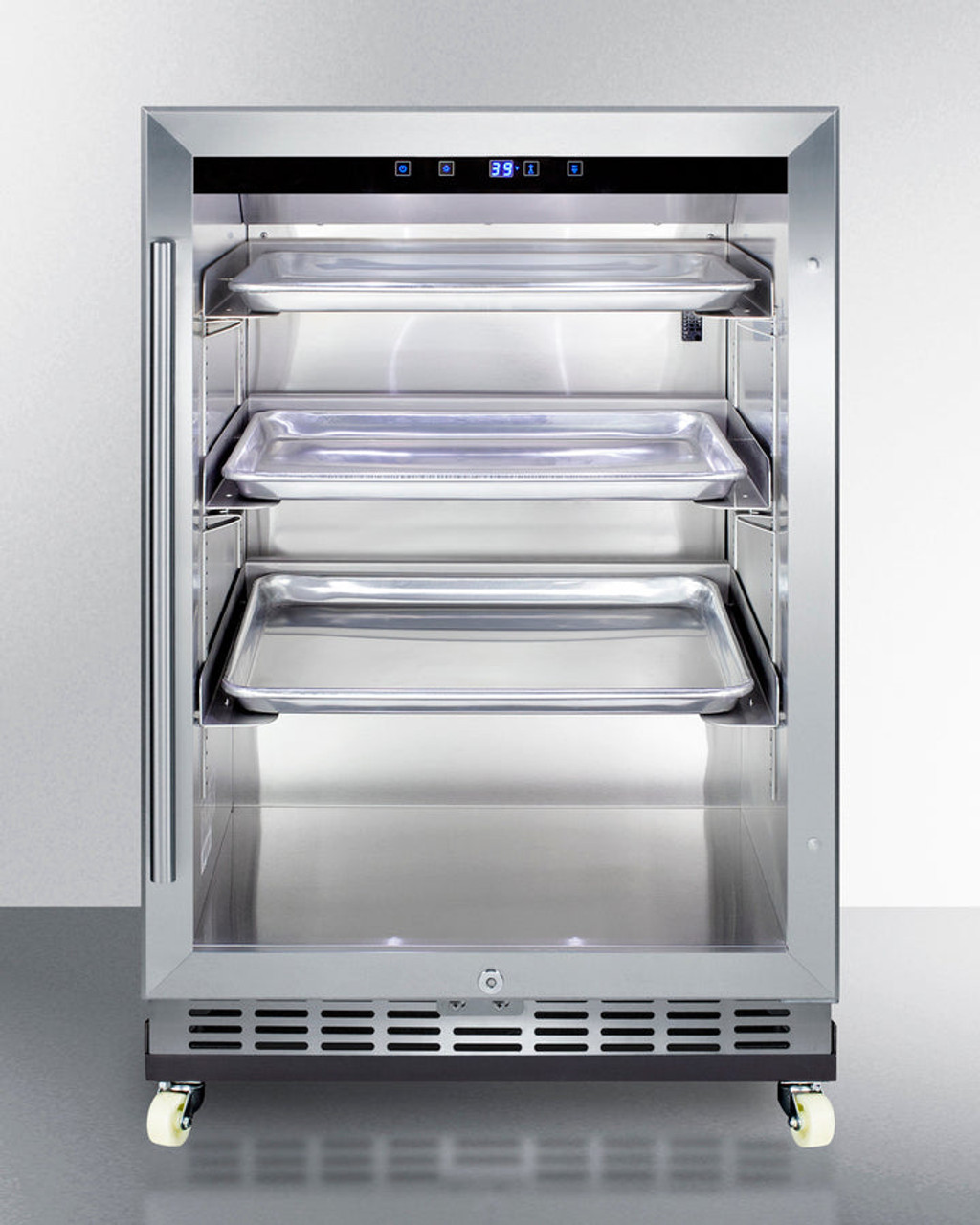 Summit 24-Inch Outdoor Beverage Center with Glass Door and Right Hinge - SCR611GLOSRI