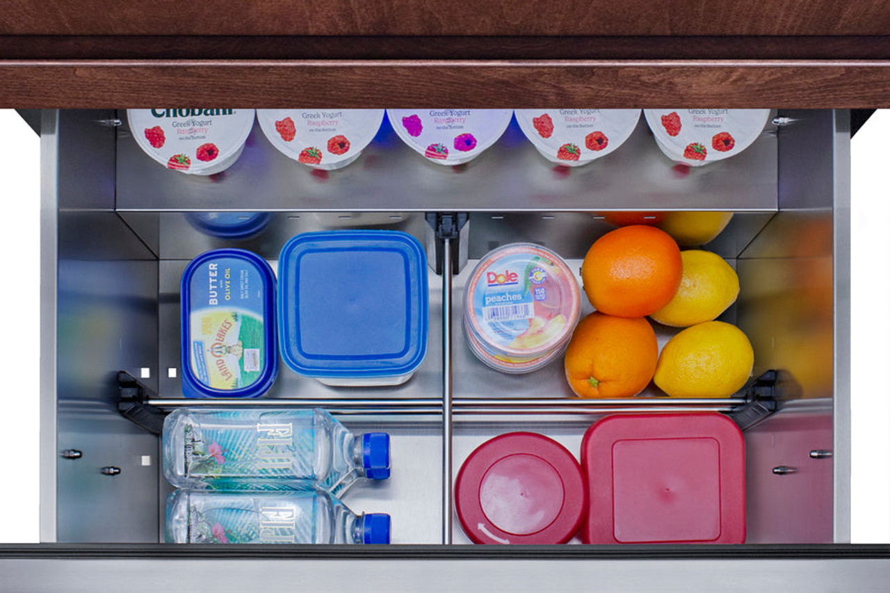 Summit 27-Inch Wide 2-Drawer All-Refrigerator - SPR275OS2DPNR