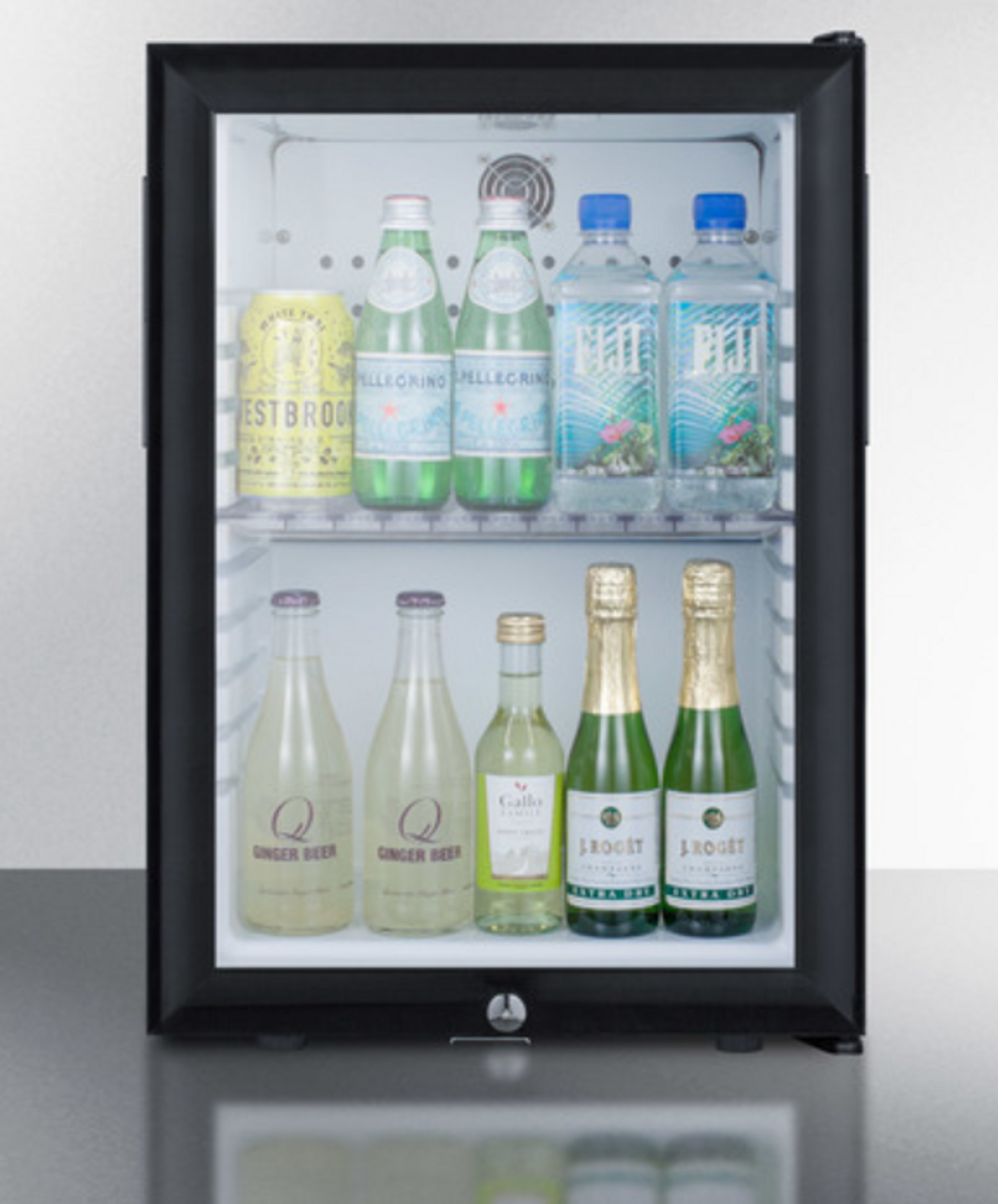Summit - 16" Wide Compact Minibar with front lock - MB27G