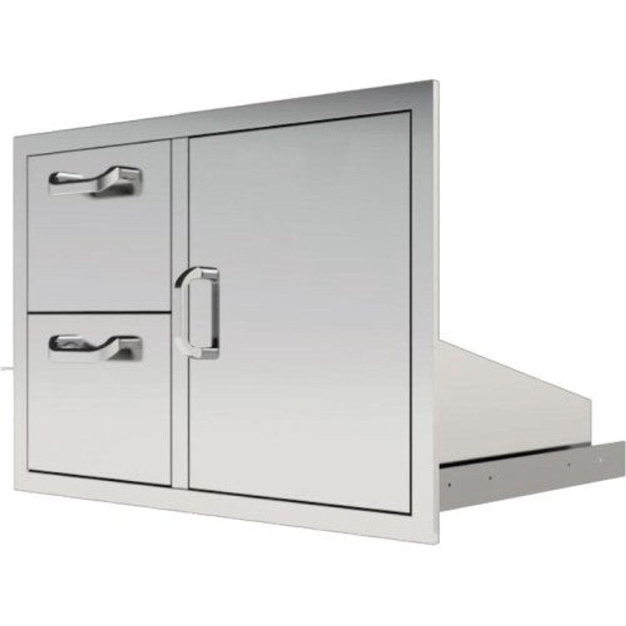 Eloquence 260 Series 39 Inch Double Drawer & Roll Out Trash/Liquid Propane Gas Bin On Right Combo - Eloquence-260-DDC-39/TR-R