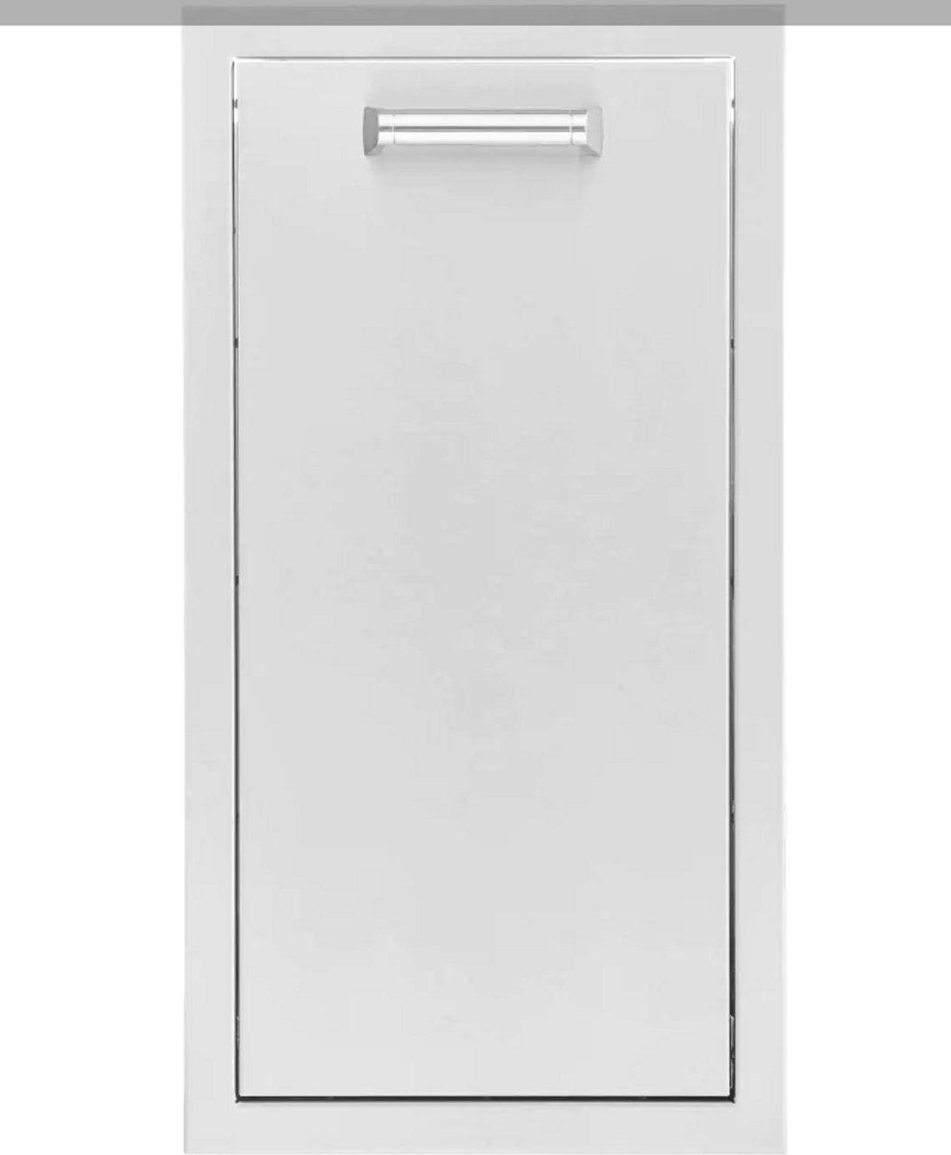 Eloquence 13-Inch Stainless Steel Narrow Roll-Out Trash Bin, Contempo - Eloquence-260-TRNW-DRW + Eloquence-350H-Handle