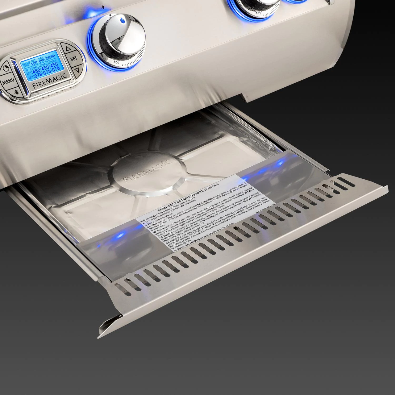Fire Magic Echelon Diamond E1060I 48" Built In Natural Gas Grill With Rotisserie, One Infrared And Digital Thermometer